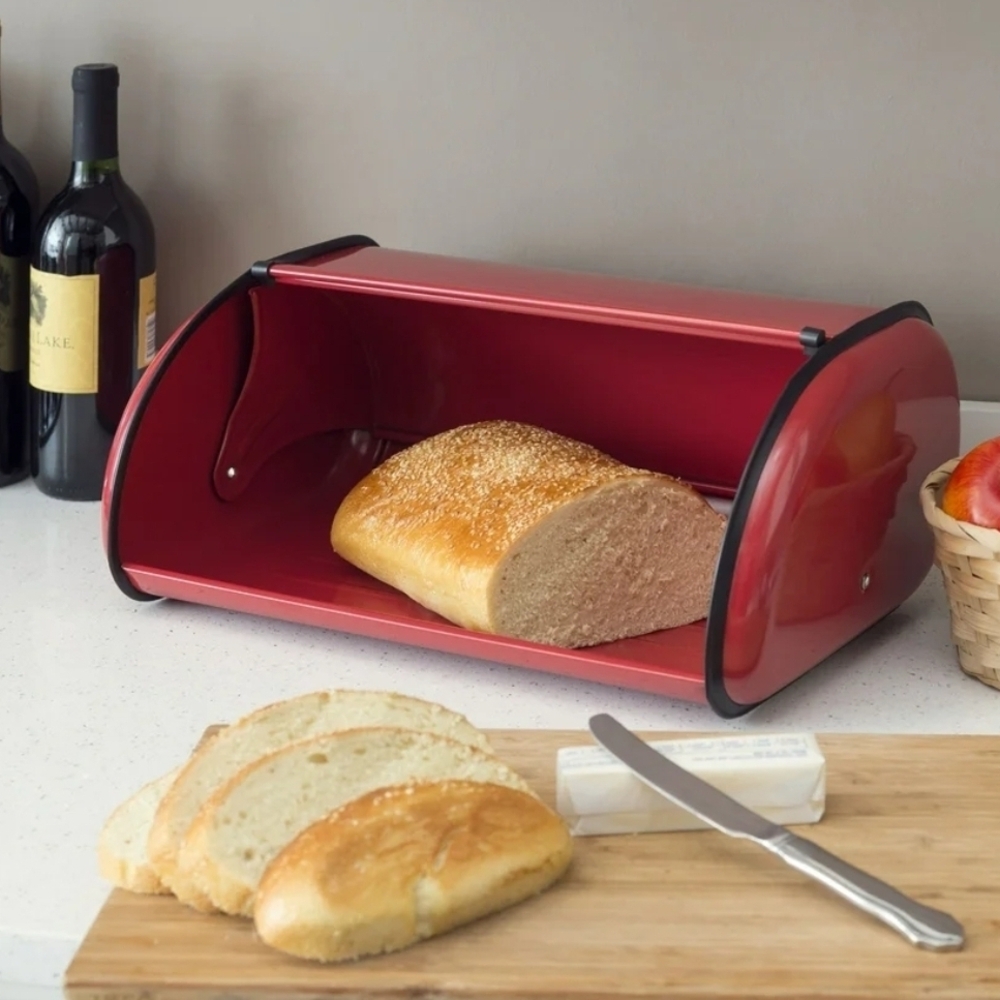 Home Basics Red Bread Storage Box